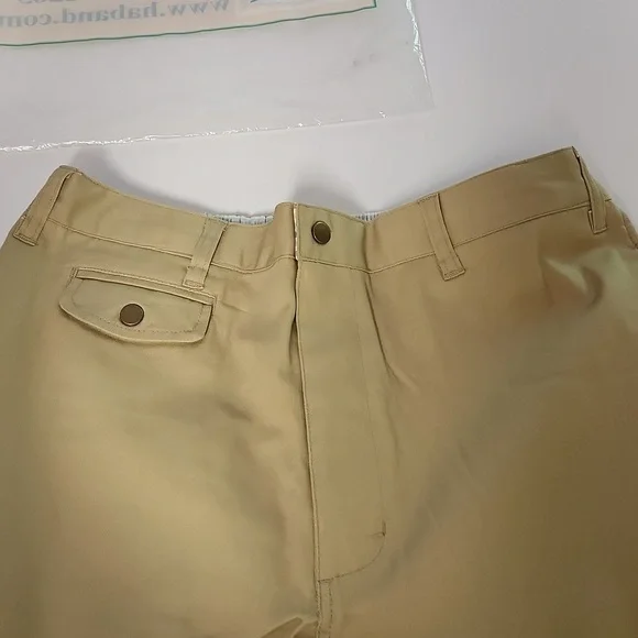 New in pkg Haband mens pants 36L - lightweight khaki - Picture 6 of 7